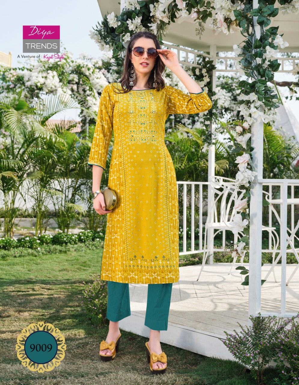 Gardencity 9 Latest Fancy Ethnic Wear Printed Designer Rayon Kurti Collection
