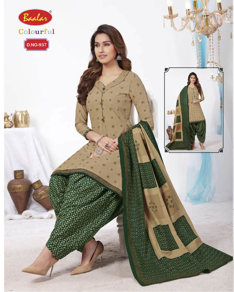 Baalar Colourful 9 Casual Wear Cotton Printed Readymade Salwar Suit Collection