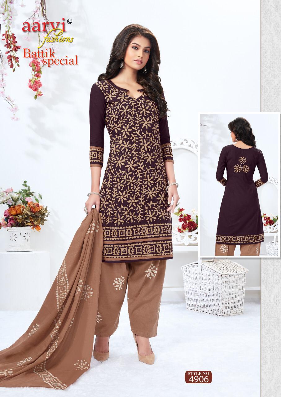 Aarvi Batik Special 13 Regular Wear Cotton Printed Ready Made Latest Collection
