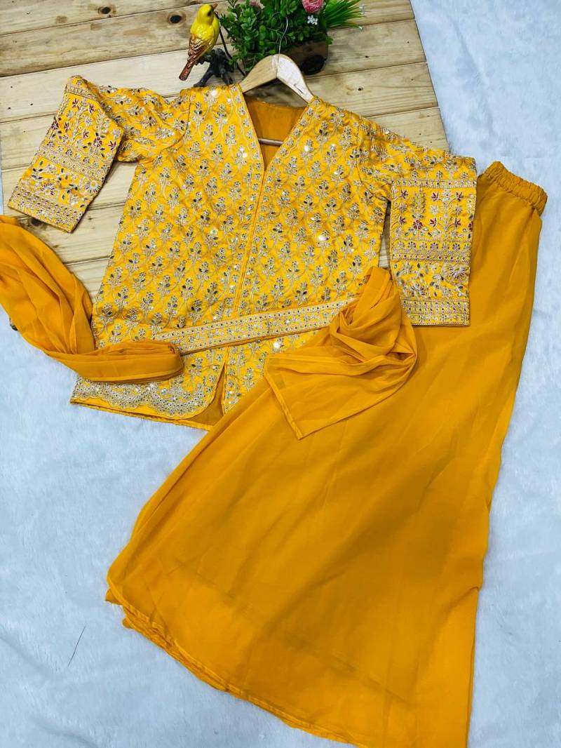 Bt 7088 Silk Embroidered Stylish Indo Western Suppliers In India