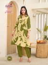 Zalak Vol 3 By Radhika Rayon Discharge Foil Printed Kurti With Bottom Exporters In India