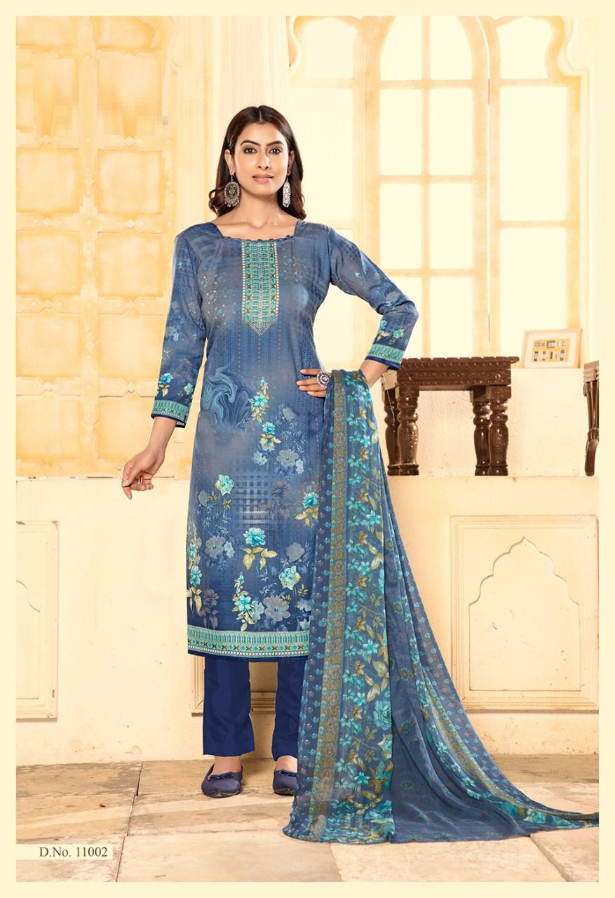 Pakizaa 11 Regular Wear Digital Printed Cotton Designer Dress Material Collection