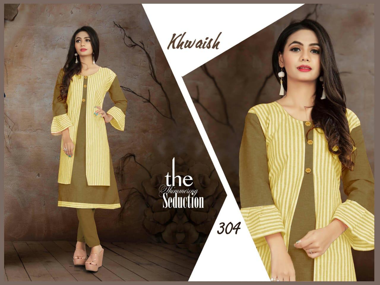 Trendy Aagya Khwaish 3 Festive Daily Wear Kurtis Collection
