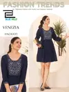 Venezia By Blue Hills Rayon Rinkle Ladies Short Top Wholesalers In Surat
