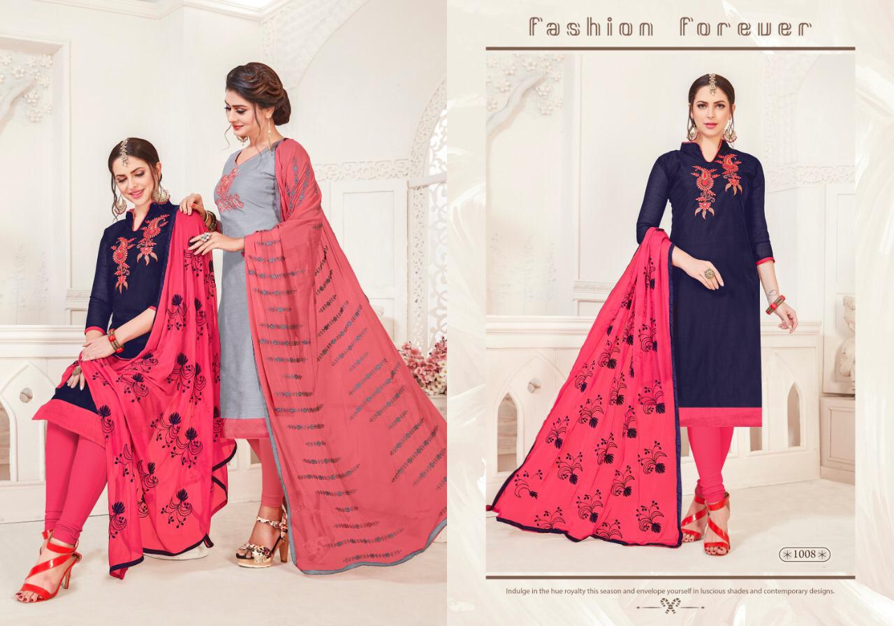 Lollipop Latest Modal Silk Embroidery Work Dress Material Collection Nazmeen Embroidery Work Dupatta 