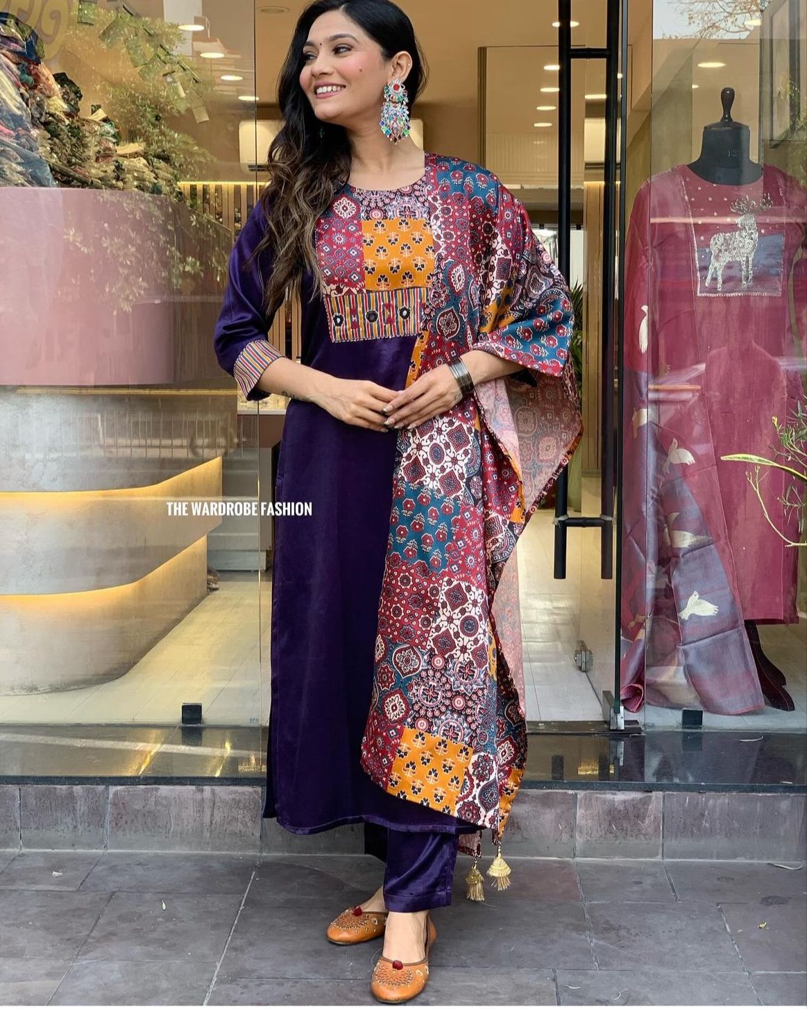 Purple Rani By Fvd Rayon Digital Printed Kurti With Bottom Dupatta Suppliers In India
