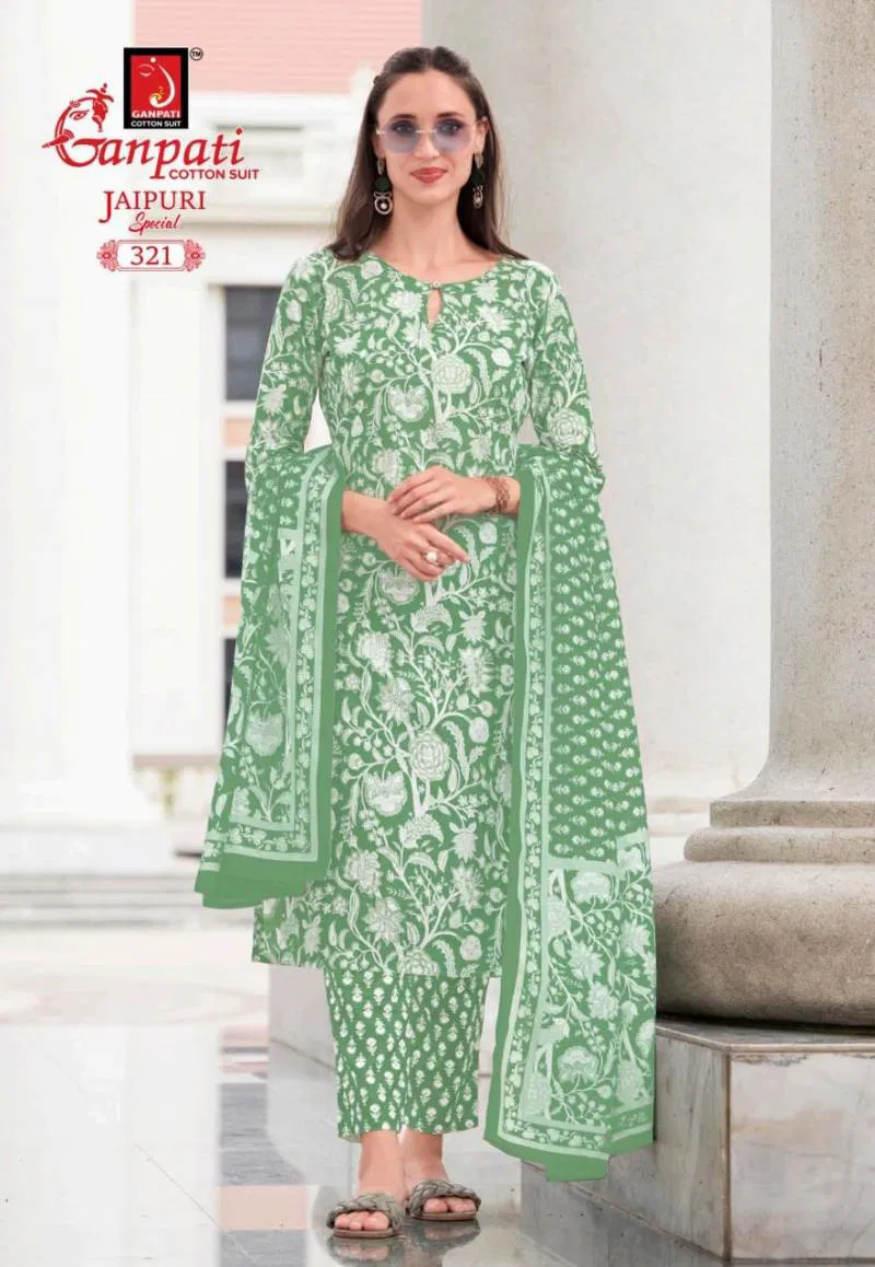 Jaipuri Special Vol 15 By Ganpati Cotton Printed Dress Material Suppliers In India