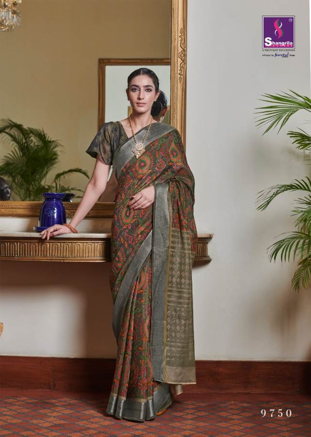 Shangrila Sophia Brasso Exclusive Designer Collection Of Brasso Saree