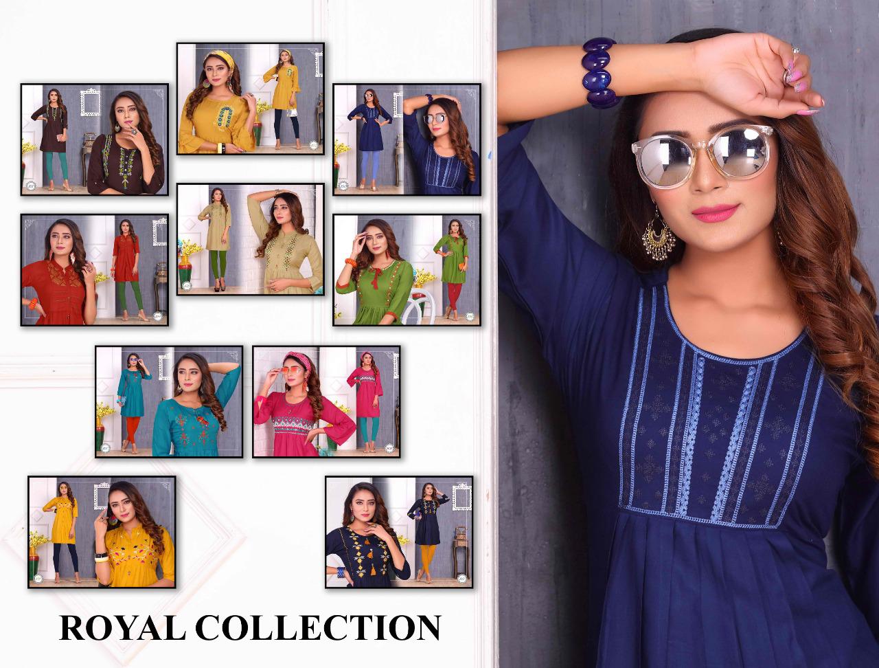 Fiza Vol 3 Latest Designer Party Wear Royal Heavy Rayon Kurtis Collection