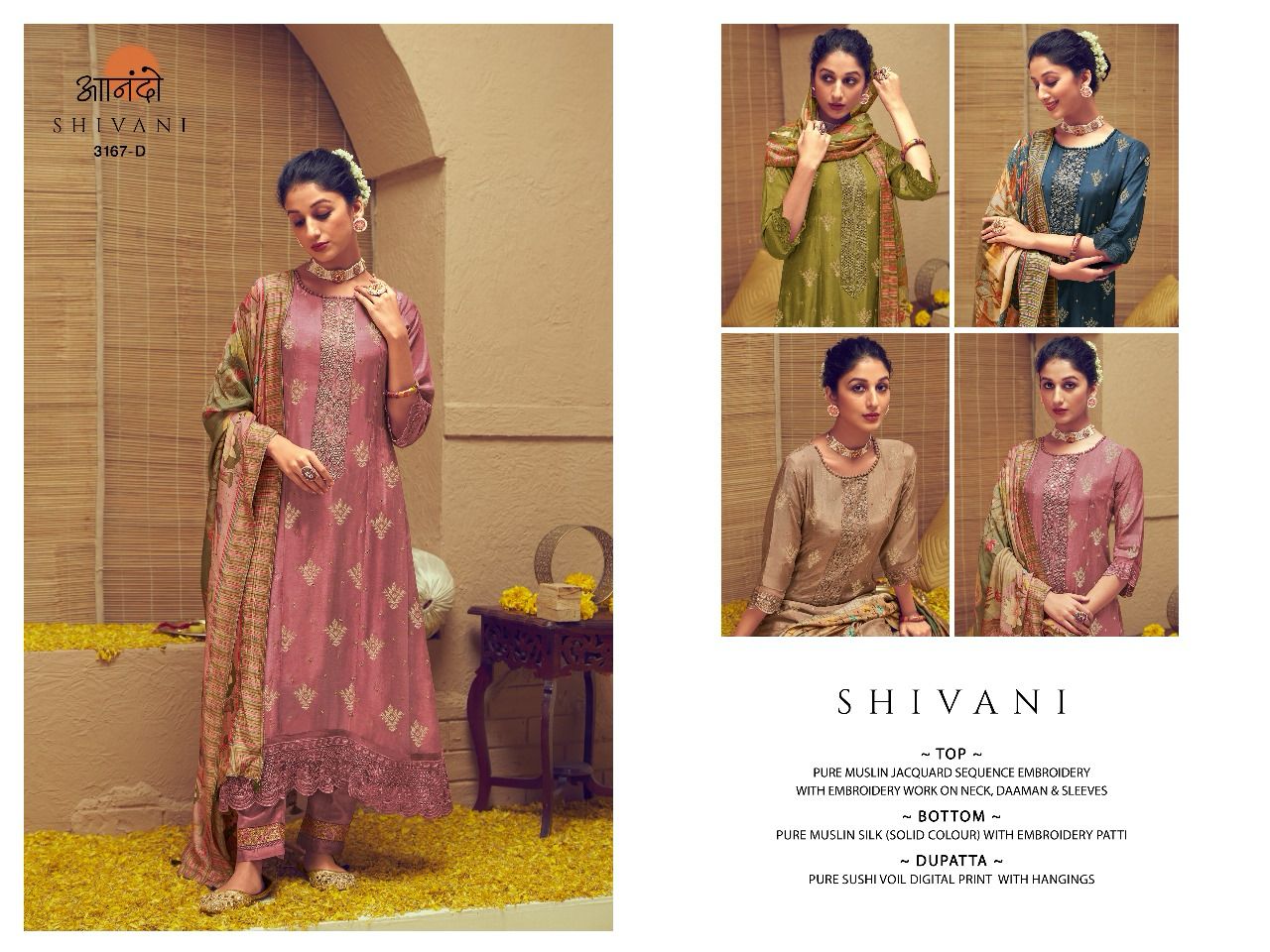 Shivani 3167 By Anando Heavy Dress Material Wholesale Price In Surat