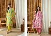Naisha K 158 Butter Maslin Digital Kaftan With Tulip Online Wholesale