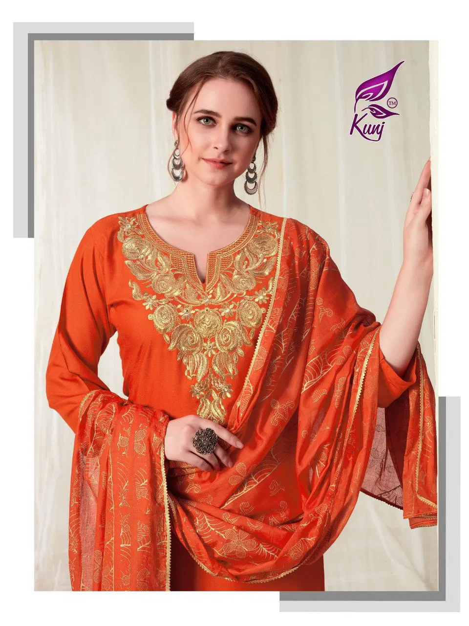 Kunj Kainaat Vol 01 Latest Exclusive Festive Wear Designer Ready Made Plazzo Suit Collection 
