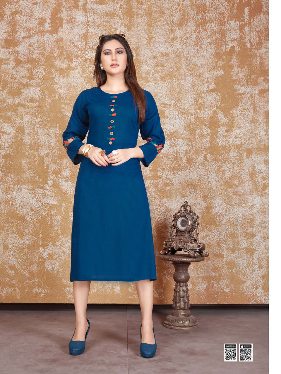 Smylee Ladki Heavy Latest Fancy Designer Ethnic Wear Rayon Casual Kurti Collection
