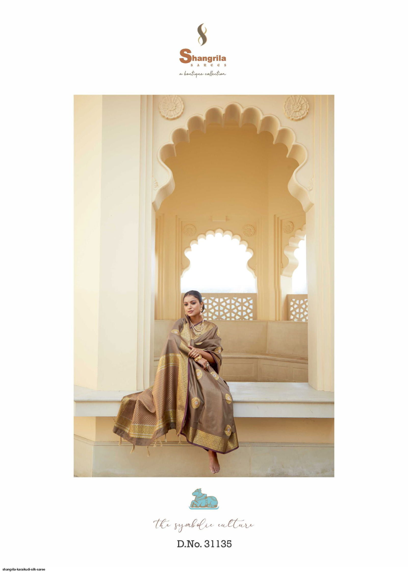 Shangrila Karaikudi Festive Wear Heavy Designer Silk Saree Collection
