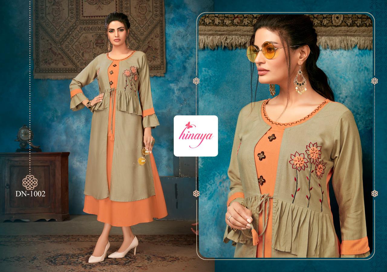 Hinaya Kareena Vol 2 Latest Designer Party Wear Digital Printed Rayon Kurtis Collection