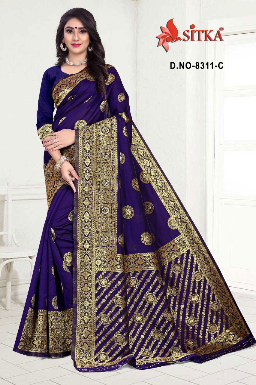 Haytee Lilly 8311 Latest Designer Festival Wear Function Wear  Handloom Cotton Silk Saree Collection