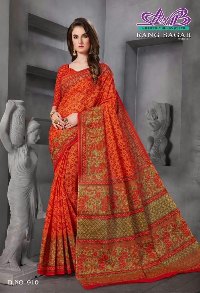Ab Rang Sagar Latest Designer Cotton Printed Saree Collection 