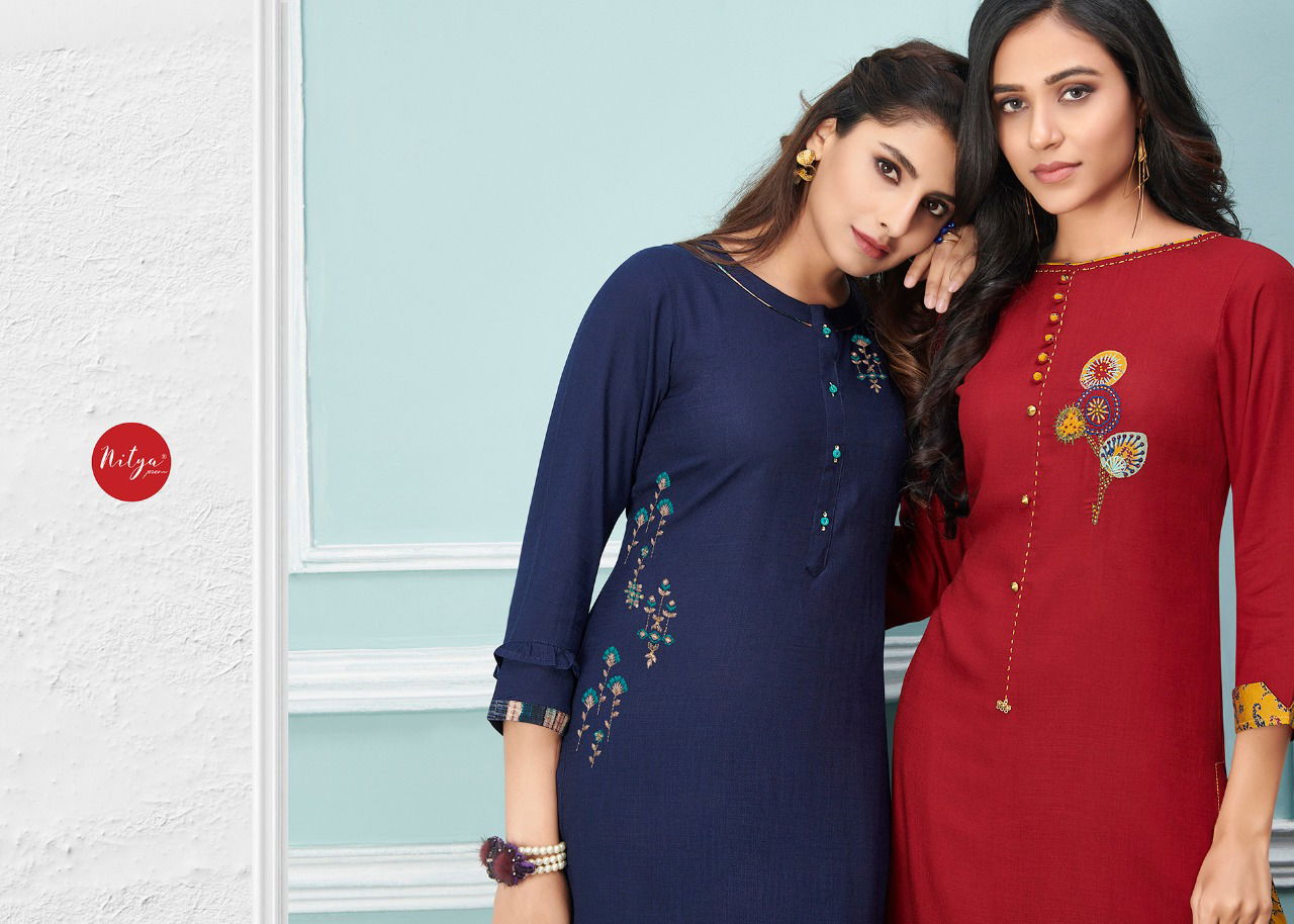 LT FABRICS GLORY Latest Fancy Festive Wear Heavy Designer Rayon Kurtis With Bottom Collection