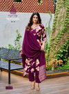Romaniya Vol 1 By Kajal Style Vertican Kurti With Bottom Dupatta Orders In India