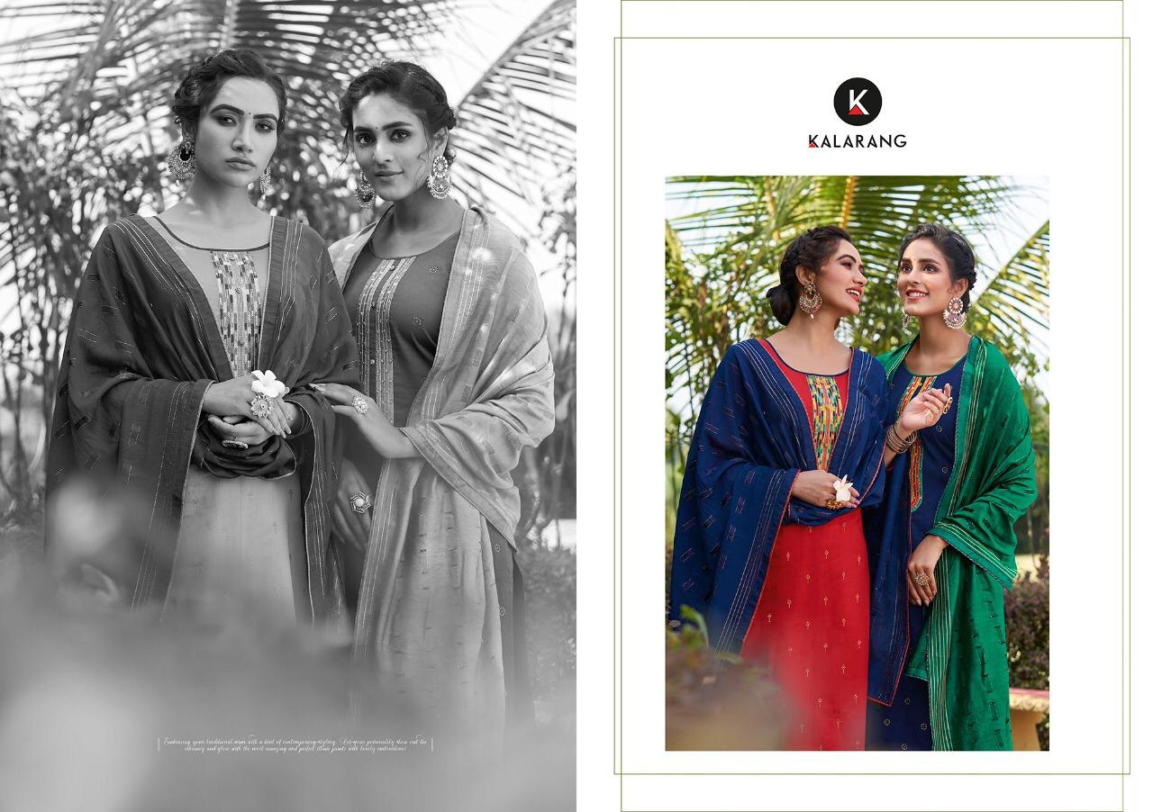 Kalarang Samaira Designer Casual Wear Jam Silk Dress Material Collection
