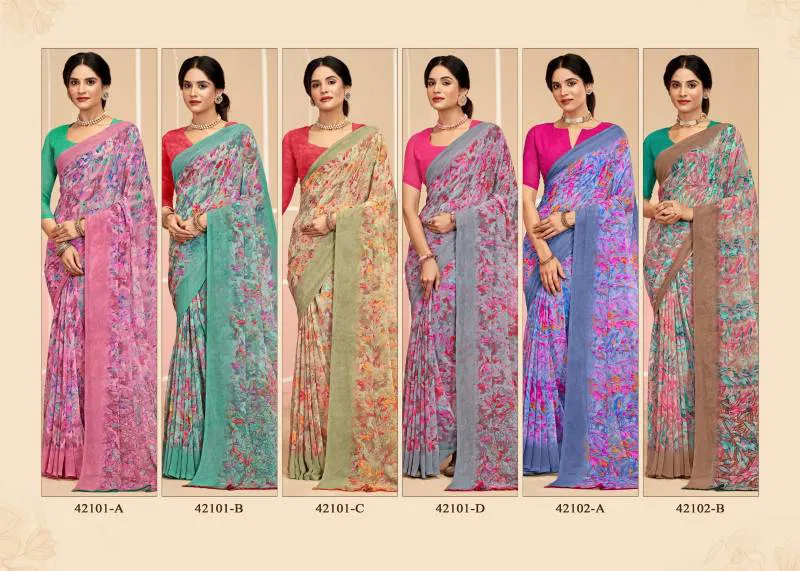 Ragaa Georgette 17 By Ruchi Printed Saree Wholesale Clothing Suppliers In India