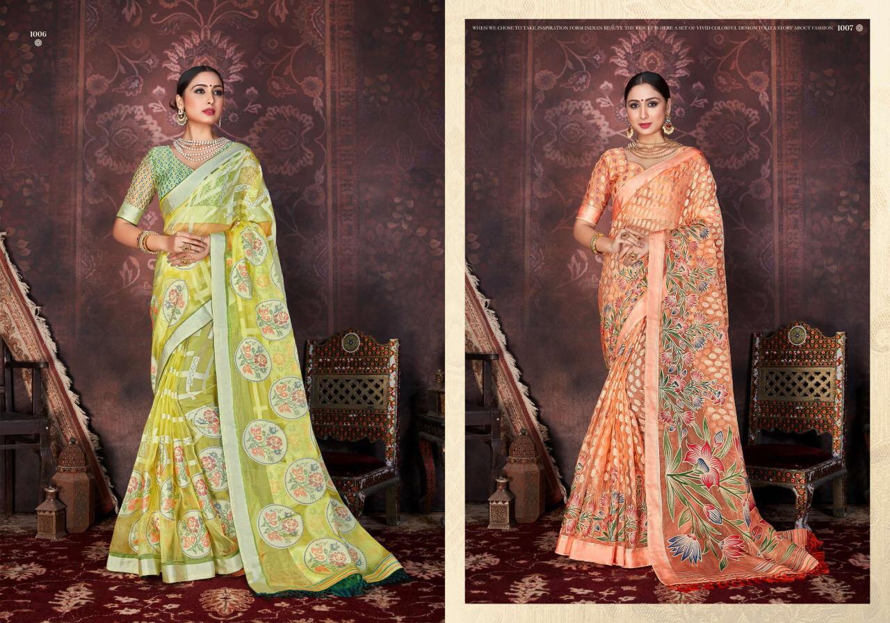 SHUBH SHREE STELLA Latest Heavy Designer Wedding Wear Orgenza Sartin Brasso with Dispro and foil with Jhalar