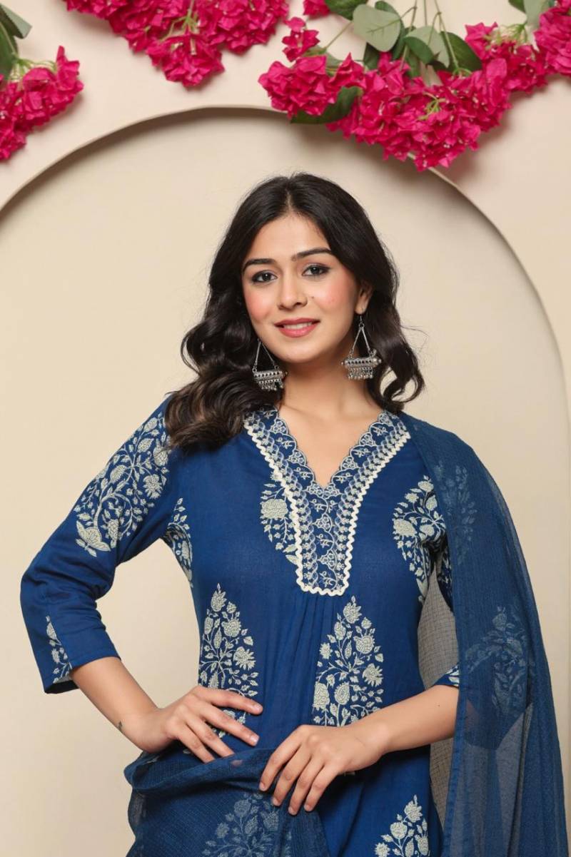 Tanyaa P 205 Cotton Kurti With Bottom Dupatta Wholesale Shop In Surat
