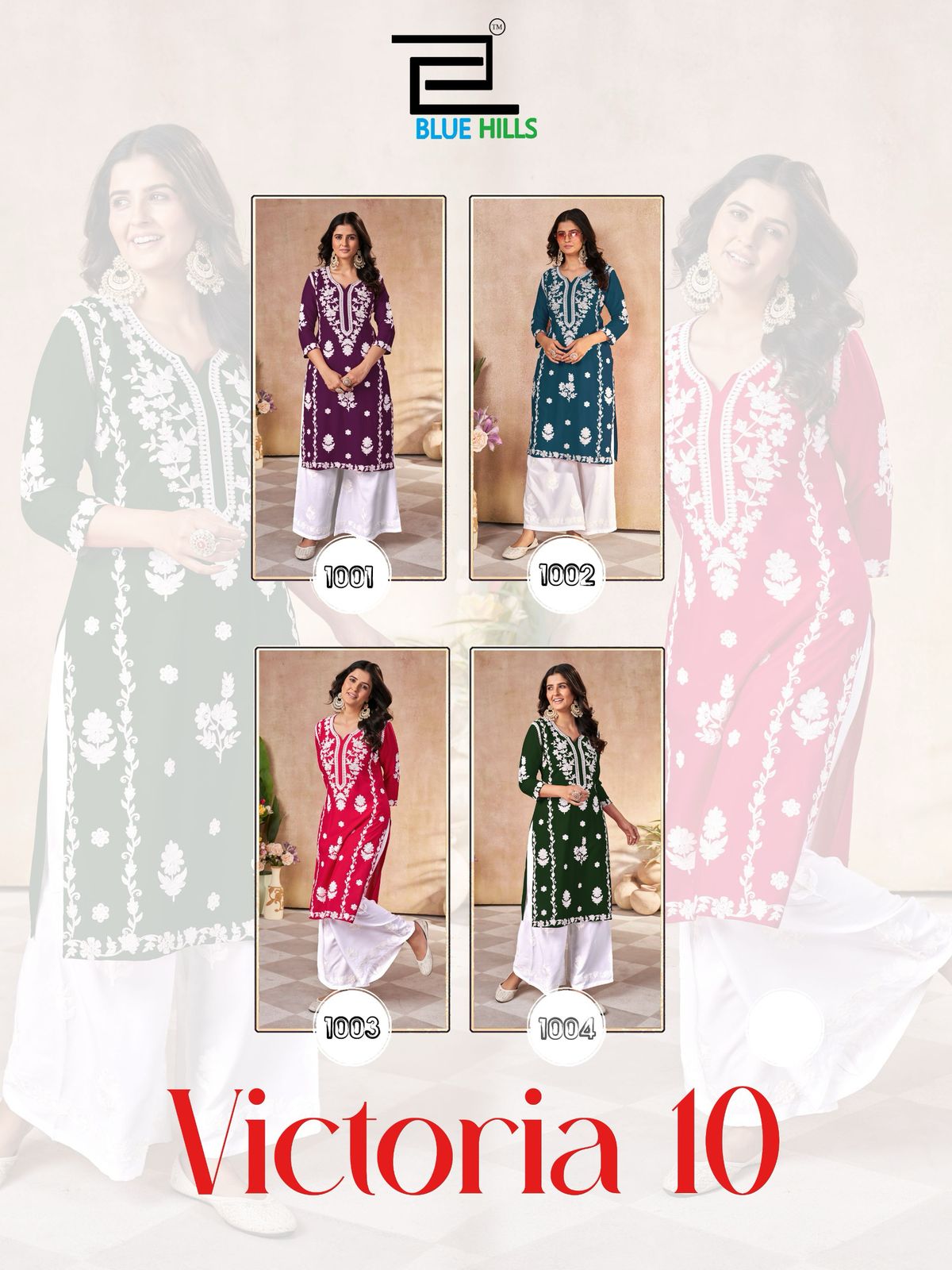 Victoria Vol 10 By Blue Hills Rayon Kurti With Bottom Exporters In India