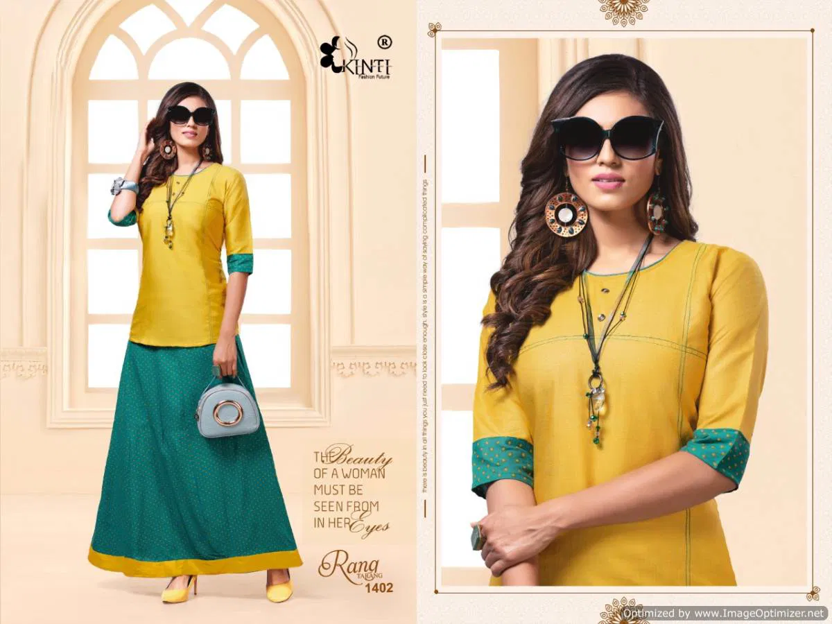 Kinti Rang Tarang Vol 14 Latest Collection Of Ladies Top With Beautiful Stylish Skirt 