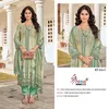 Az 1227 A  And B By Alzohaib Cambric Cotton Pakistani Salwar Suits Suppliers In India
