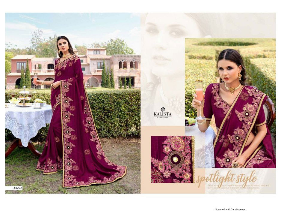 Kalista Sana Latest Fancy Designer Festive Wear Rangoli Silk Saree Collection
