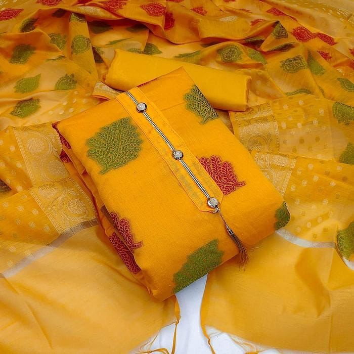 Original Banarasi Suits 1 Latest Designer Regular Wear Drees Material