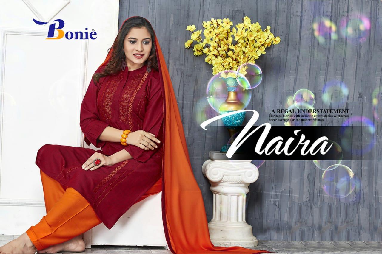 Bonie Naira Latest Designer Patiyala Style Beautiful Neck Design Salwar Suit Collection