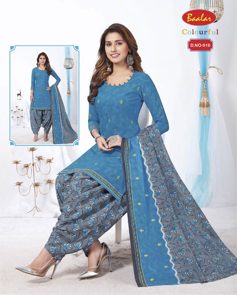 Baalar Colourful 9 Casual Wear Cotton Printed Readymade Salwar Suit Collection