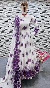 NOC 501 Georgette Printed Gown For Daughter Catalog