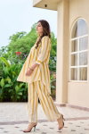 Naisha K 264 Stylish Stipe Pattern Cotton Cord Sets Online Wholesale