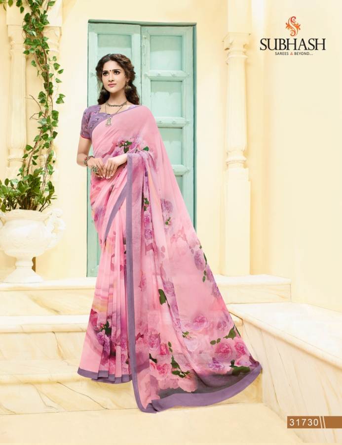 Subhash Gardenia 7 Nx Latest Designer Daily Wear Georgette Saree Collection With Beautiful Print