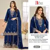 Bilqis B 270 A To D Chinon Embroidery Wholesale Readymade Sharara Suits In India 