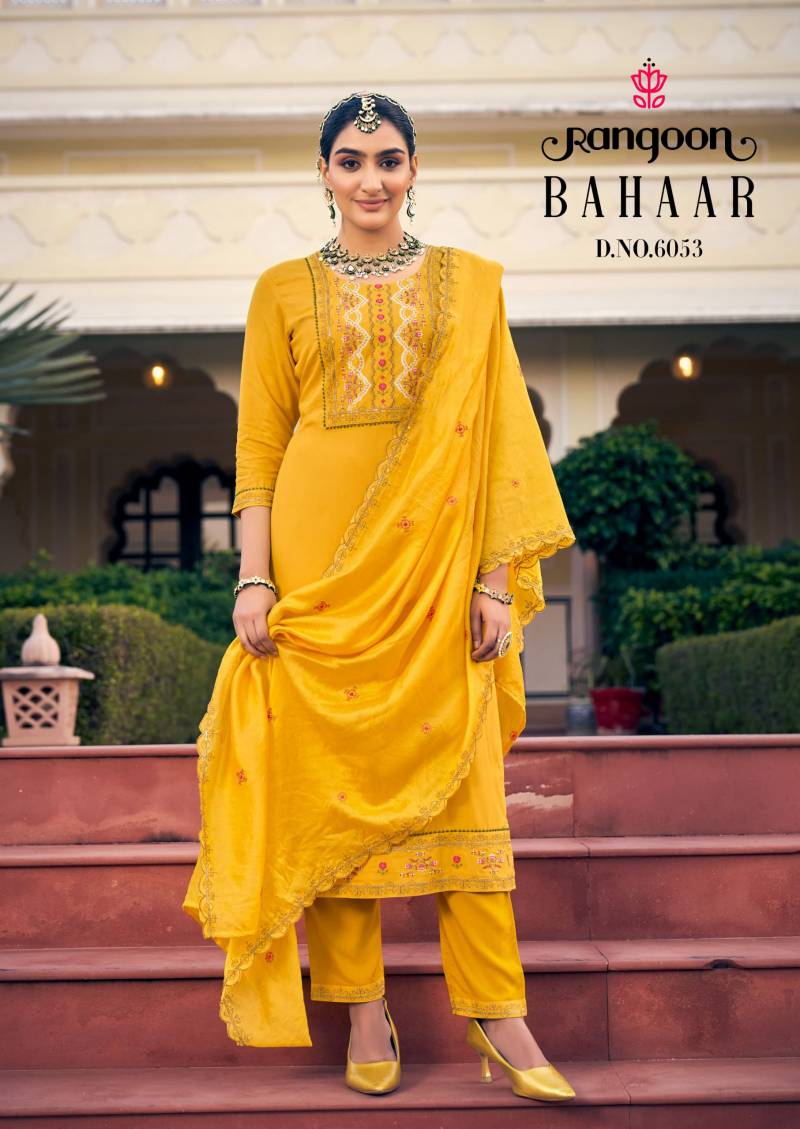 Bahaar By Rangoon Airjet Rayon Kurti Bottom With Dupatta Orders In India