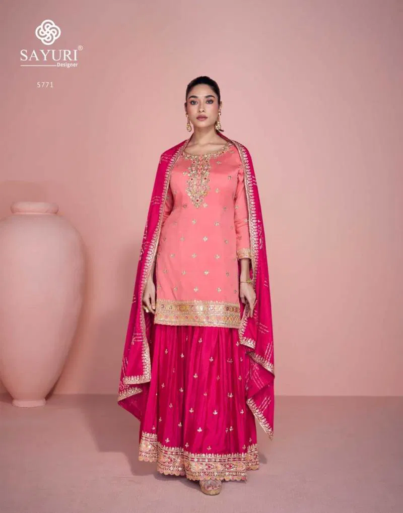 Zoha By Sayuri Chinon Silk Designer Salwar Kameez Wholesale Market In Surat