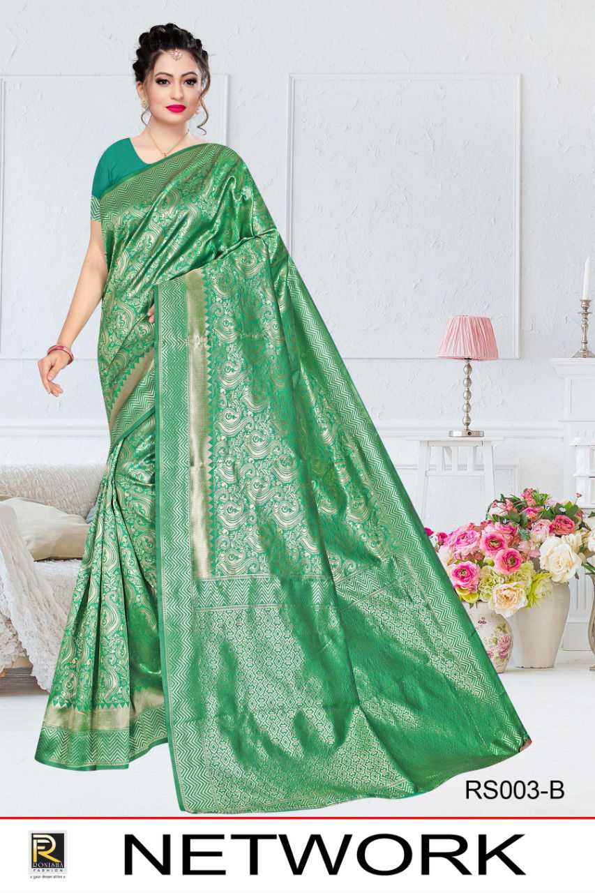 Ronisha Network Latest Designer Fancy Casual Wear Silk Printed Sarees Collection
