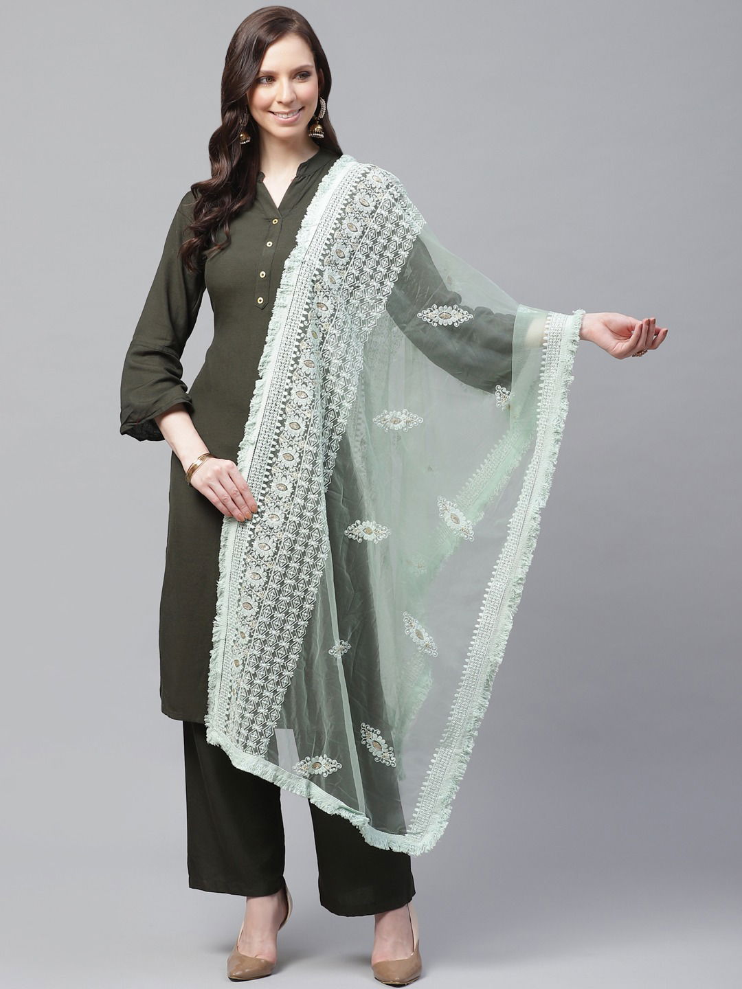 Zarika Lkd Dupatta 3 Latest Full Net With Embroidery Work Dupatta Collection 
