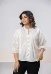 Naisha K 815 Cotton Slub Shifly Worked Bulk Ladies Top Shirt Orders In India
