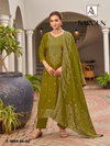 Sargun By Alok Viscose Maslin Jacquard Designer Dress Material Wholesale Suppliers In India