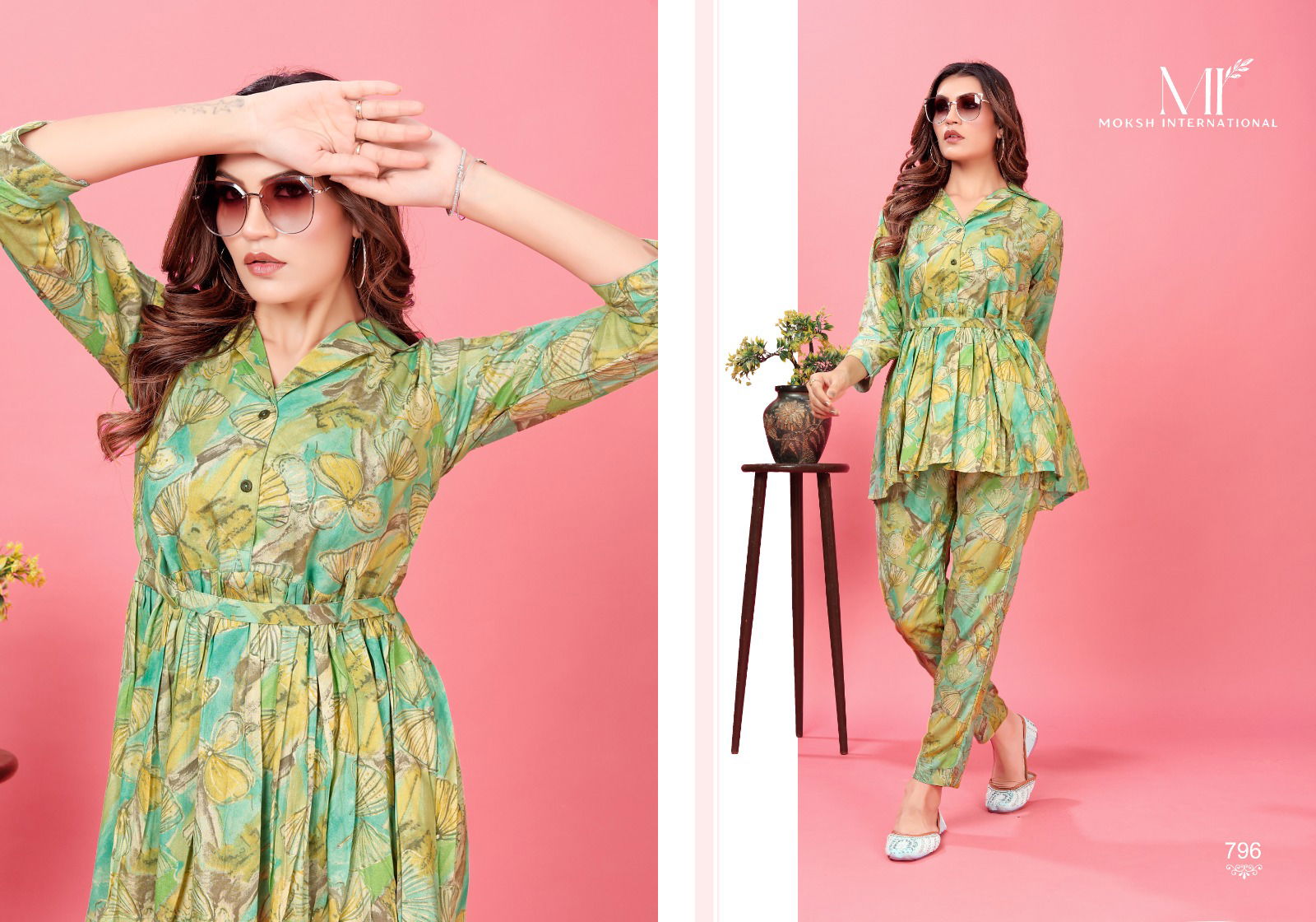 Co-ord Queen By Moksh Premium Rayon Western Co-ord Set Catalog