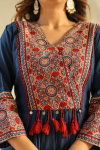 Naisha K 144 Cotton Fancy Neck Kurti Bottom With Dupatta Suppliers In India