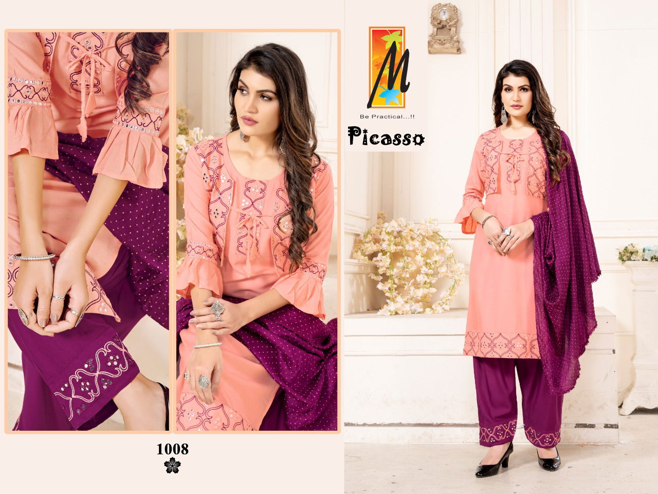 Master Picasso Fancy Casual Daily Wear Rayon Ready Made Collection