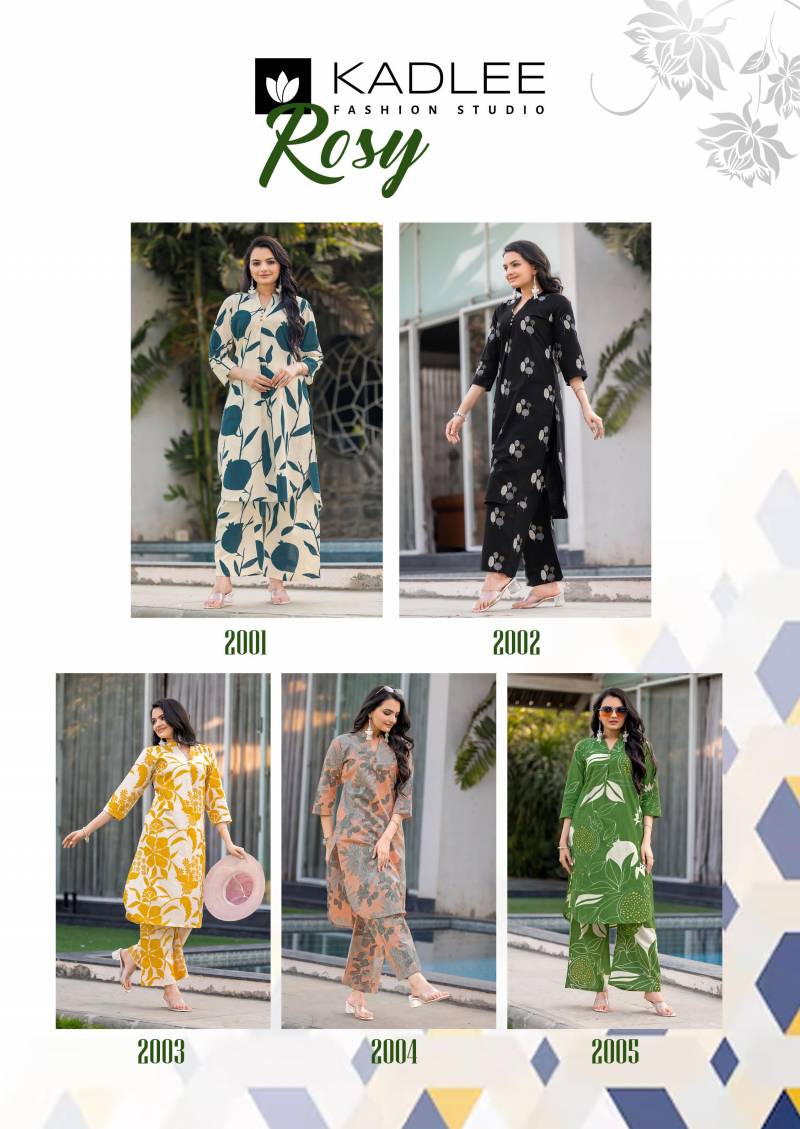 Rosy By Kadlee Rayon Flex Printed Co Ord Set Wholesale Shop In Surat
