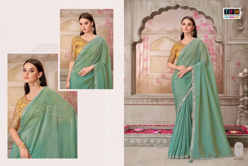 Silver Screen 21 Edition By Tfh Wholesale Party Wear Saree Suppliers In Mumbai
