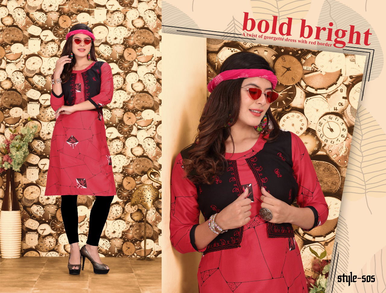 Feelings Fancy Designer Ethnic Wear Rayon Kurtis With Jacket Collection
